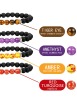 Chakras Bracelet 8 Pack Bead Gemstone Bracelet for Men Women Natural Stone Diffuser Bracelet Stretch Yoga Bracelets